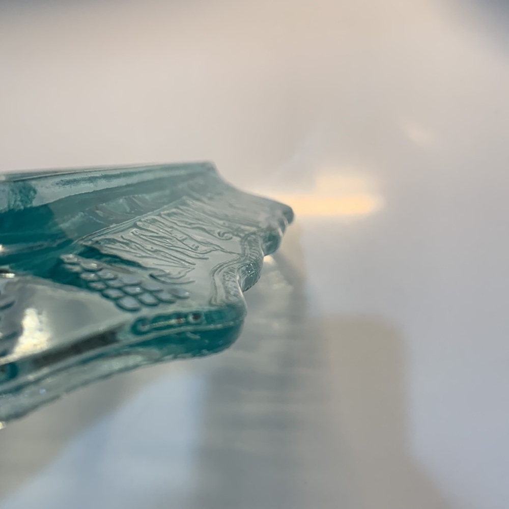 Tiara Glass Plate Blue Last Supper - Picture 11 of 13